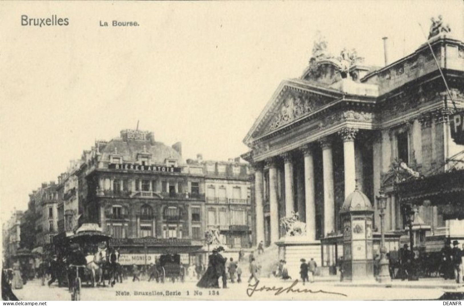 BRUXELLES : La Bourse. Carte Impeccable. - Bauwerke, Gebäude