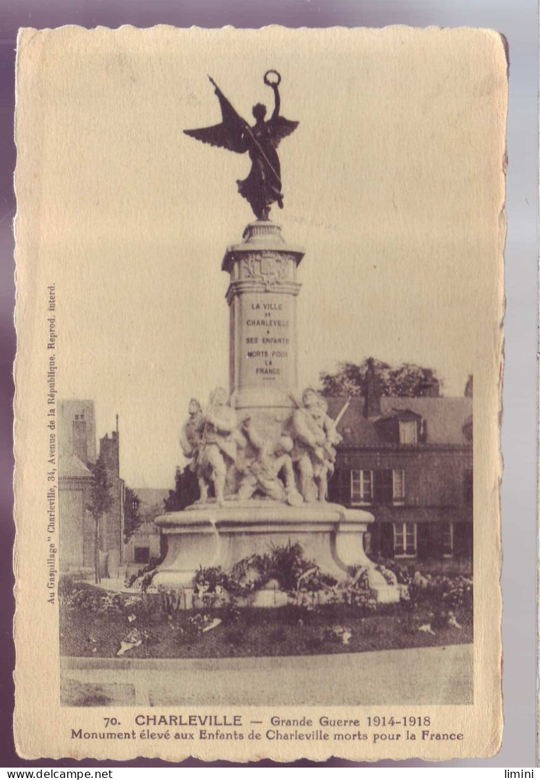 08 - CHARLEVILLE - MONUMENT GRANDE GUERRE 14/18 - - Charleville