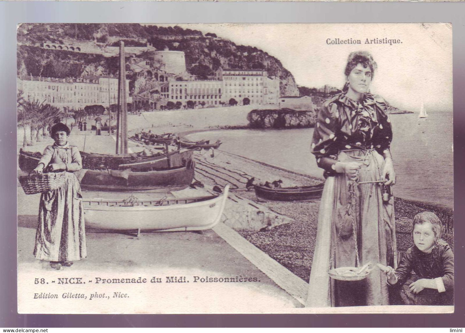 06 - NICE - PROMENADE Du MIDI - POISSONNIERES -  - Old Professions