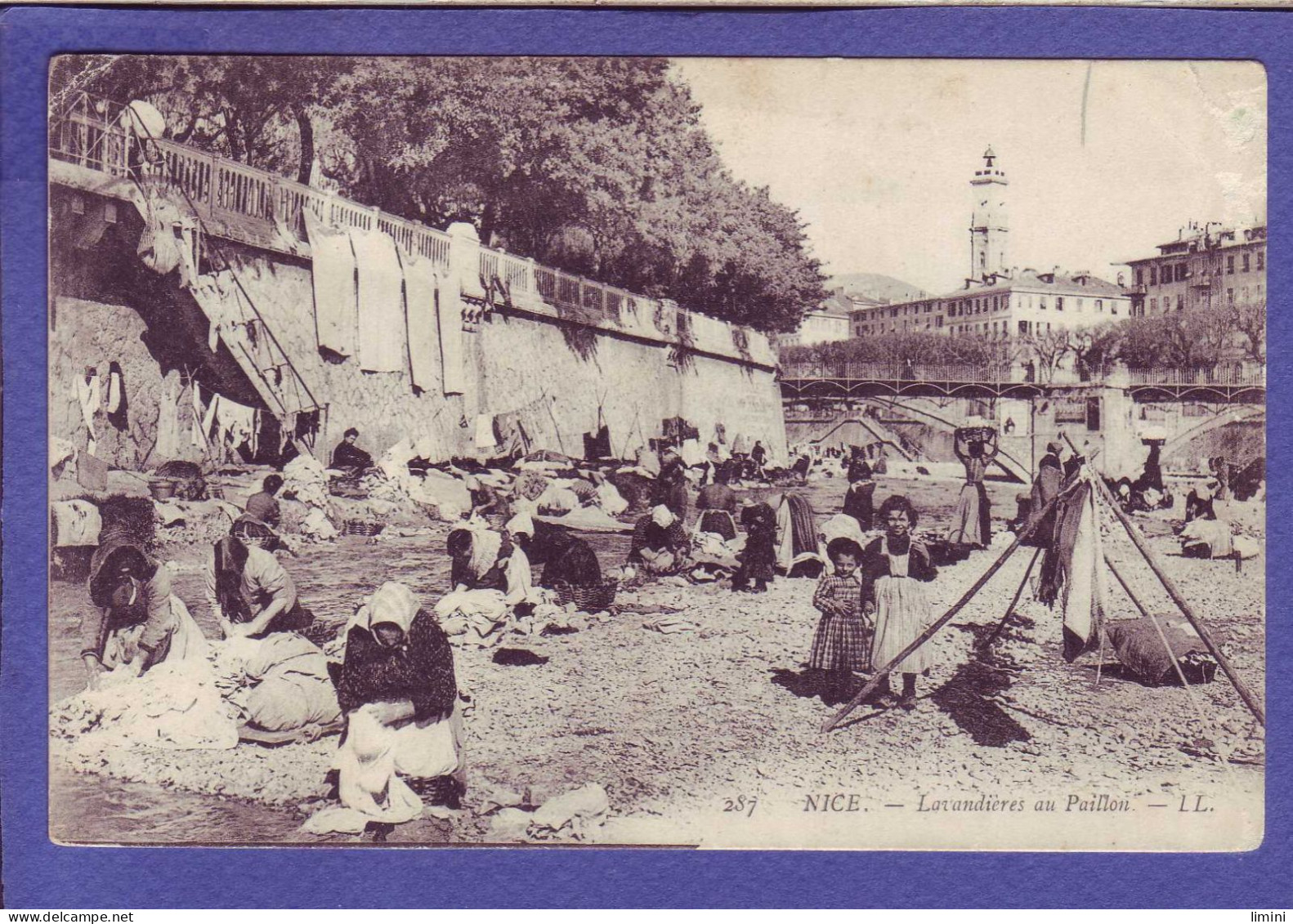 06 - NICE - LAVANDIERE AU PAILLON - ANIMEE -  - Old Professions