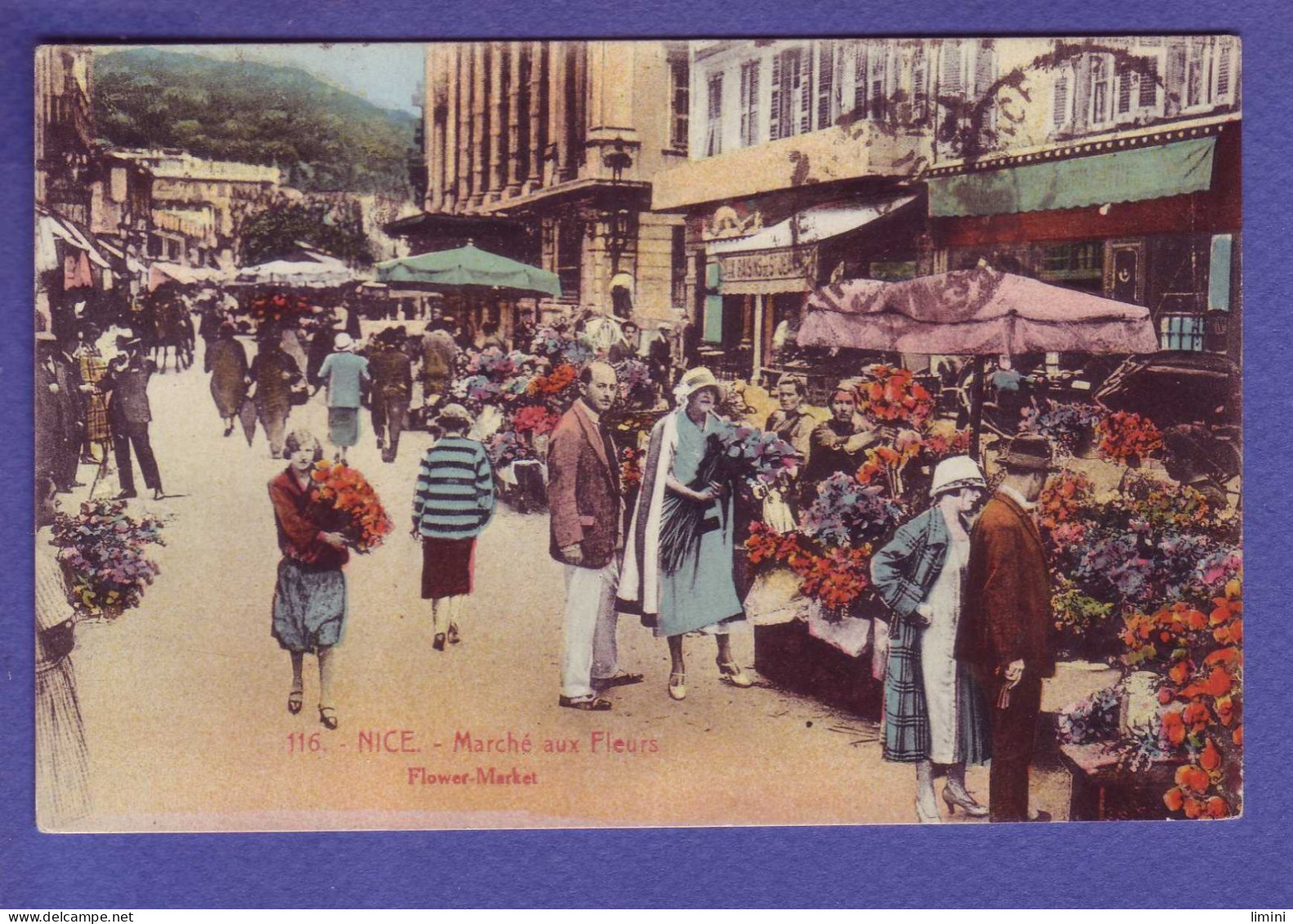 06 -  NICE - MARCHE AUX FLEURS - COLORISEE - ANIMEE -  - Petits Métiers