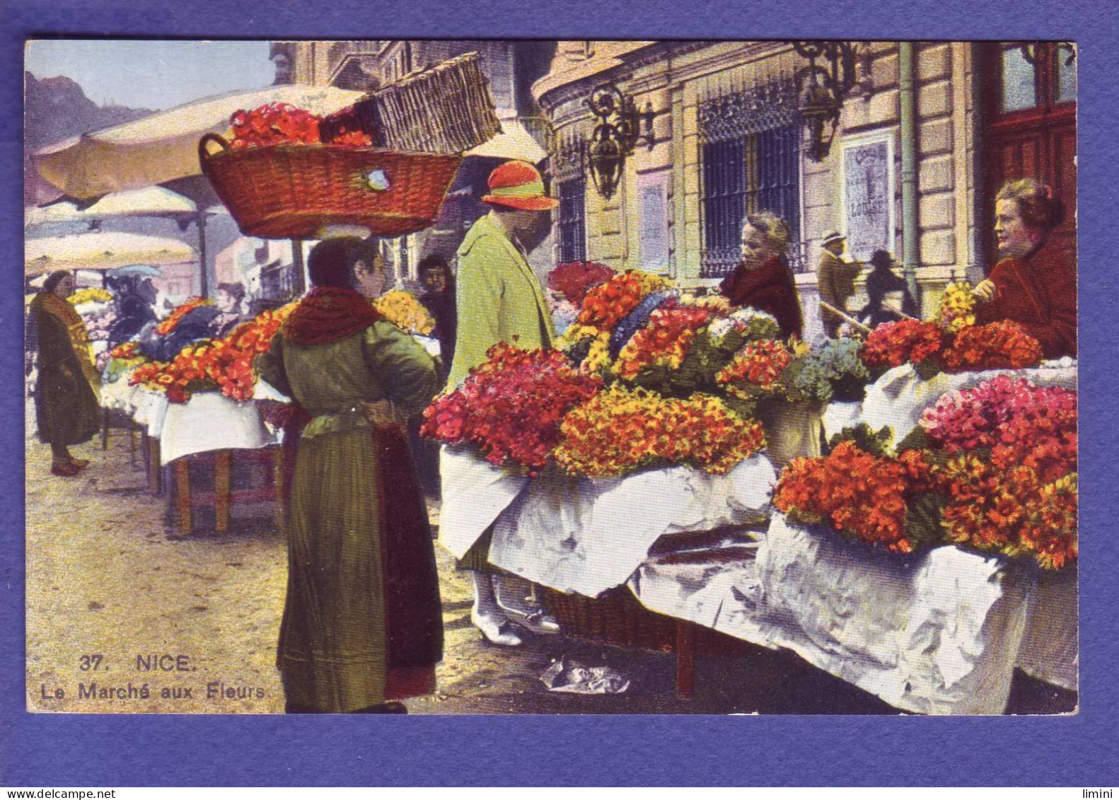 06 -  NICE - MARCHE AUX FLEURS - COLORISEE - ANIMEE -  - Old Professions