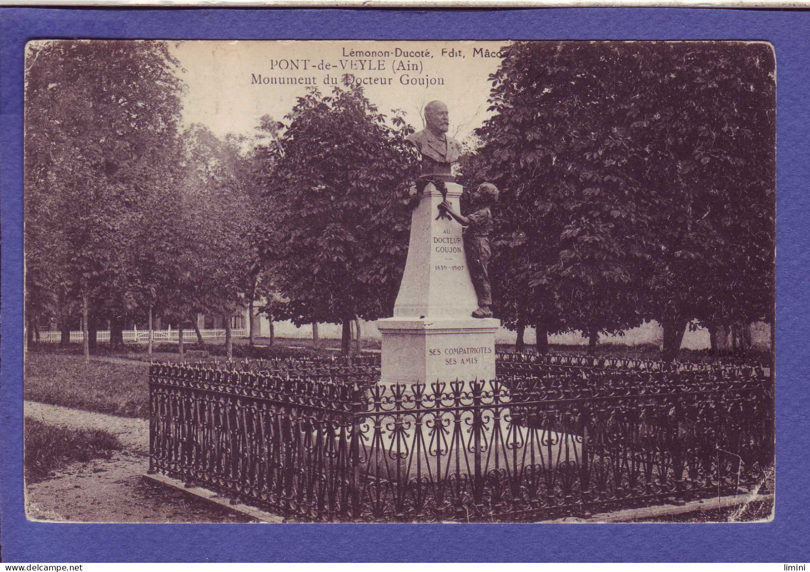 01 -  PONT DE VEYLE - MONUMENT DU DOCTEUR GOUJON -  - Unclassified