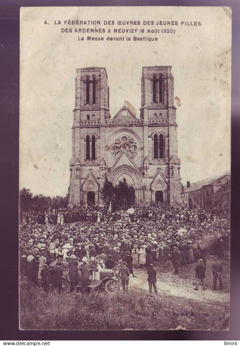 08 - NEUVIZY - MESSE DEVANT La BASILIQUE - 8 AOUT 1920 - ANIMEE -  - Other & Unclassified