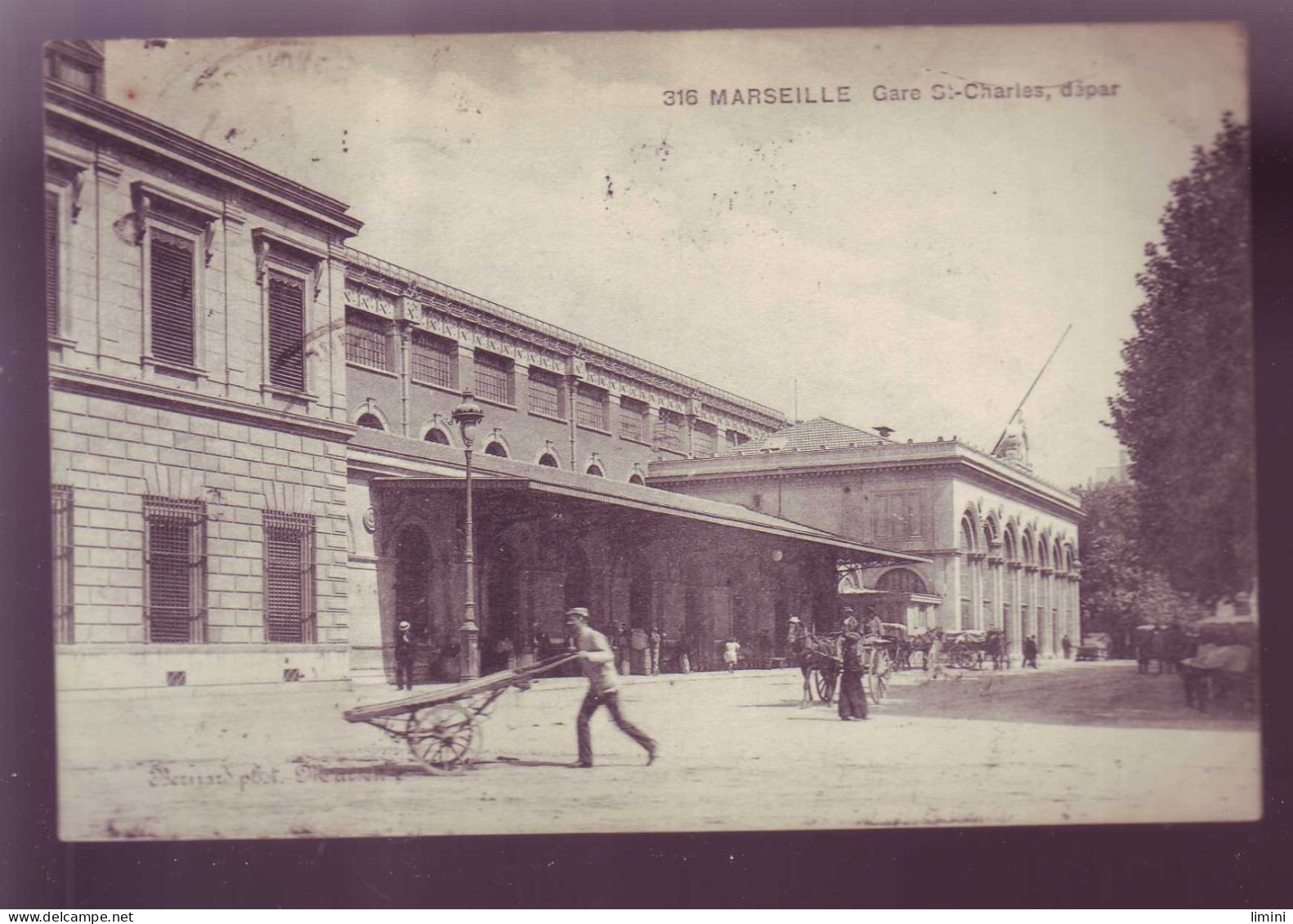 13 - MARSEILLE - GARE SAINT CHARLES - ATTELAGE - ANIMEE - - Quartier De La Gare, Belle De Mai, Plombières