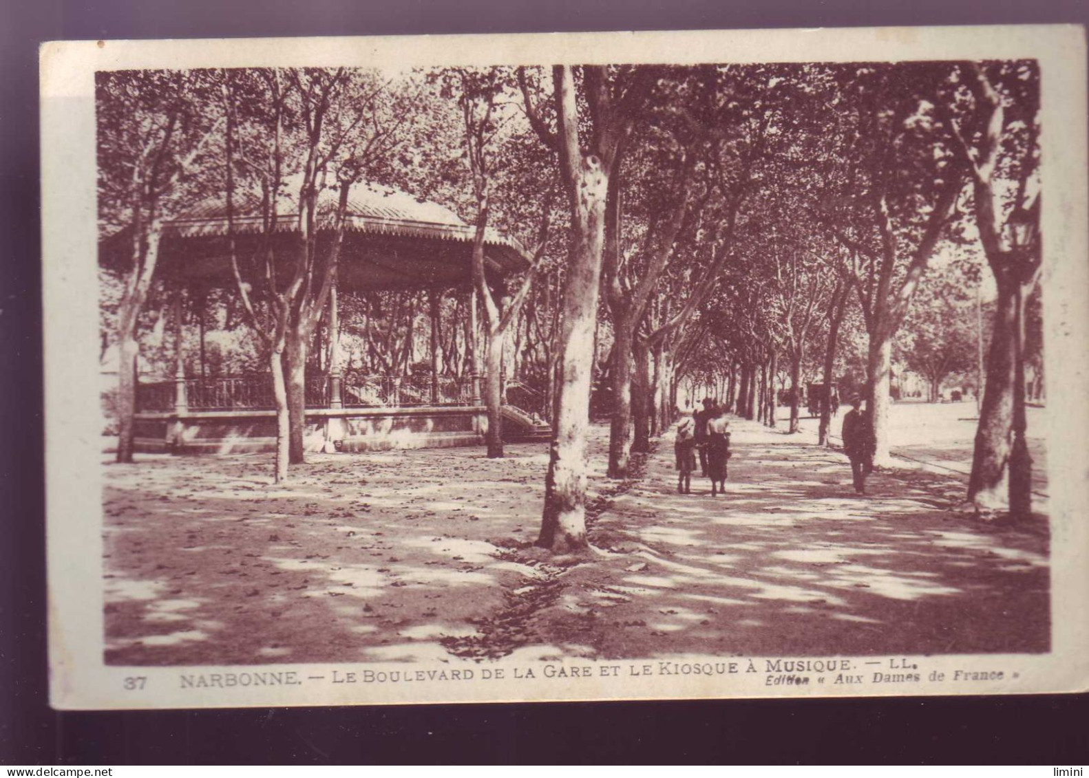 11 - NARBONNE -  BOULEVARD De La GARE - KIOSQUE à MUSIQUE - ANIMEE - - Narbonne