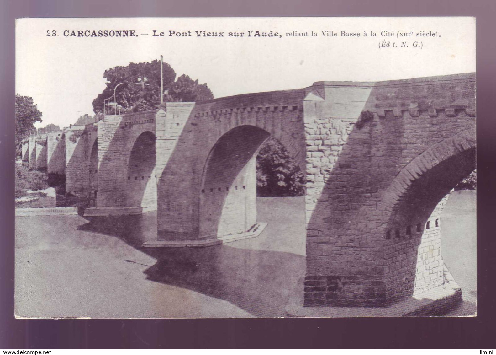 11 - CARCASSONNE - PONT VIEUX Sur L'AUDE -  - Carcassonne