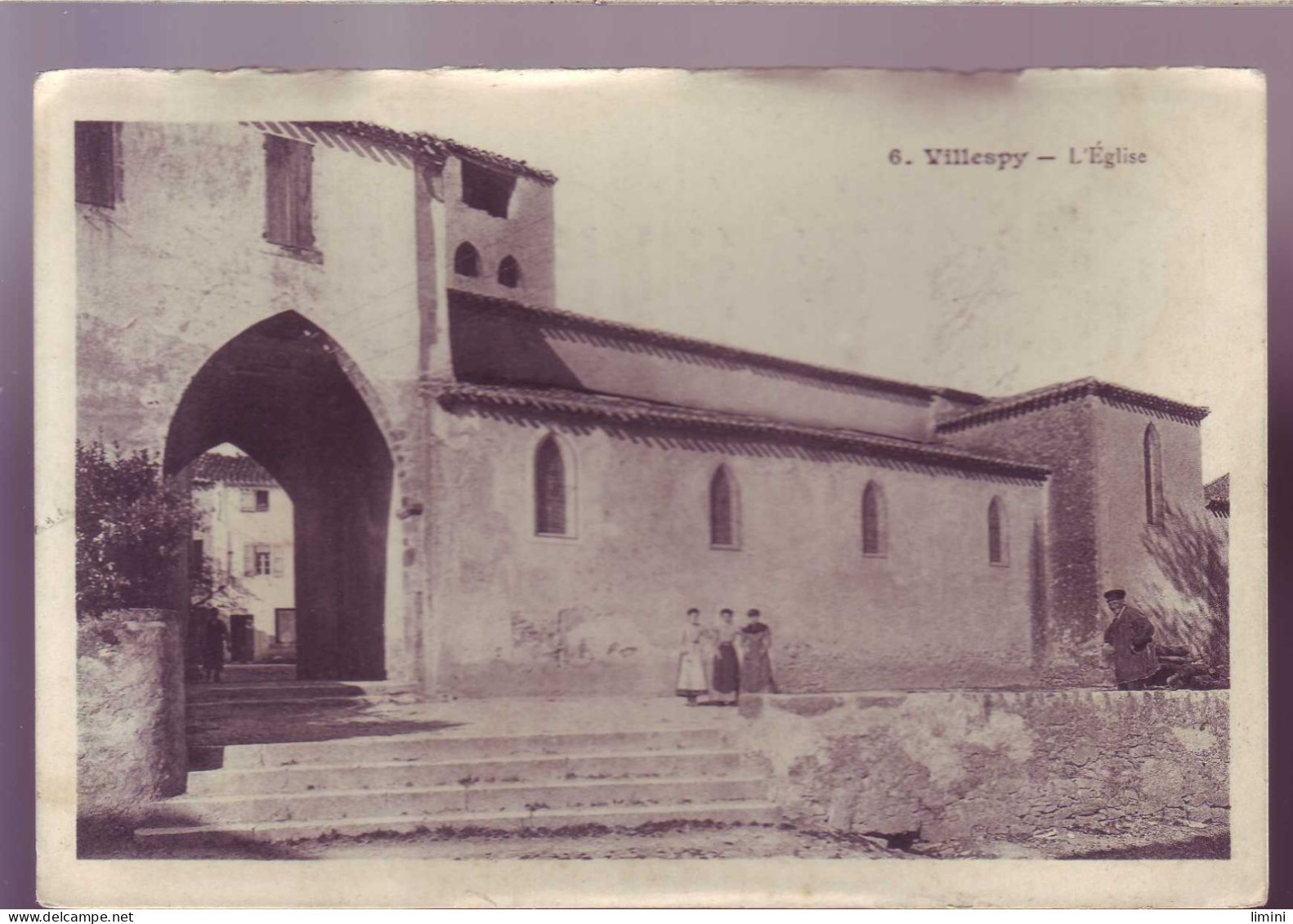 11 - VILLESPY - EGLISE - ANIMEE -  - Autres & Non Classés