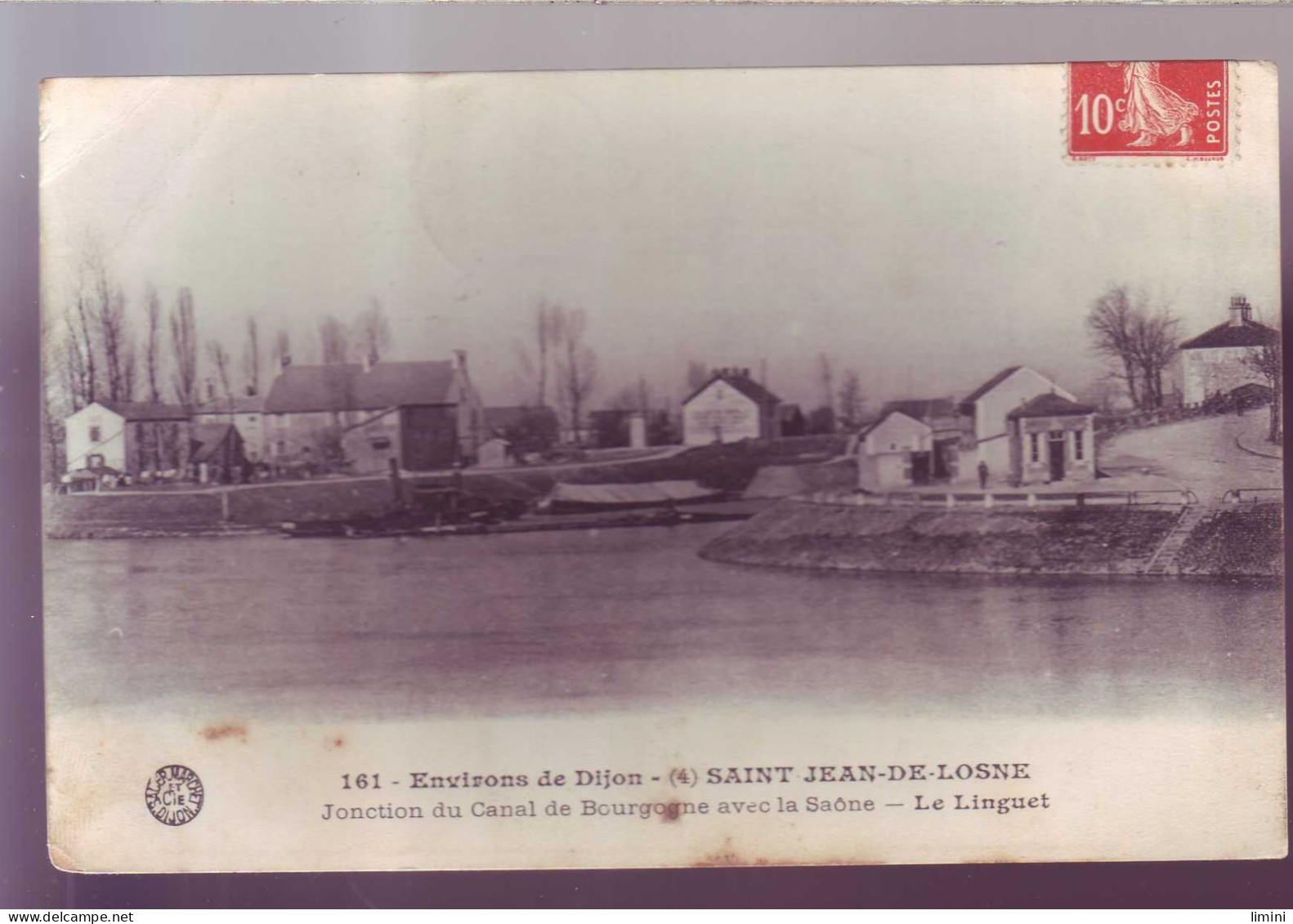 21 - SAINT JEAN DE LOSNE - JONCTION CANAL DE BOURGOGNE AVEC LA SAONE - LE LINGUET -  - Other & Unclassified