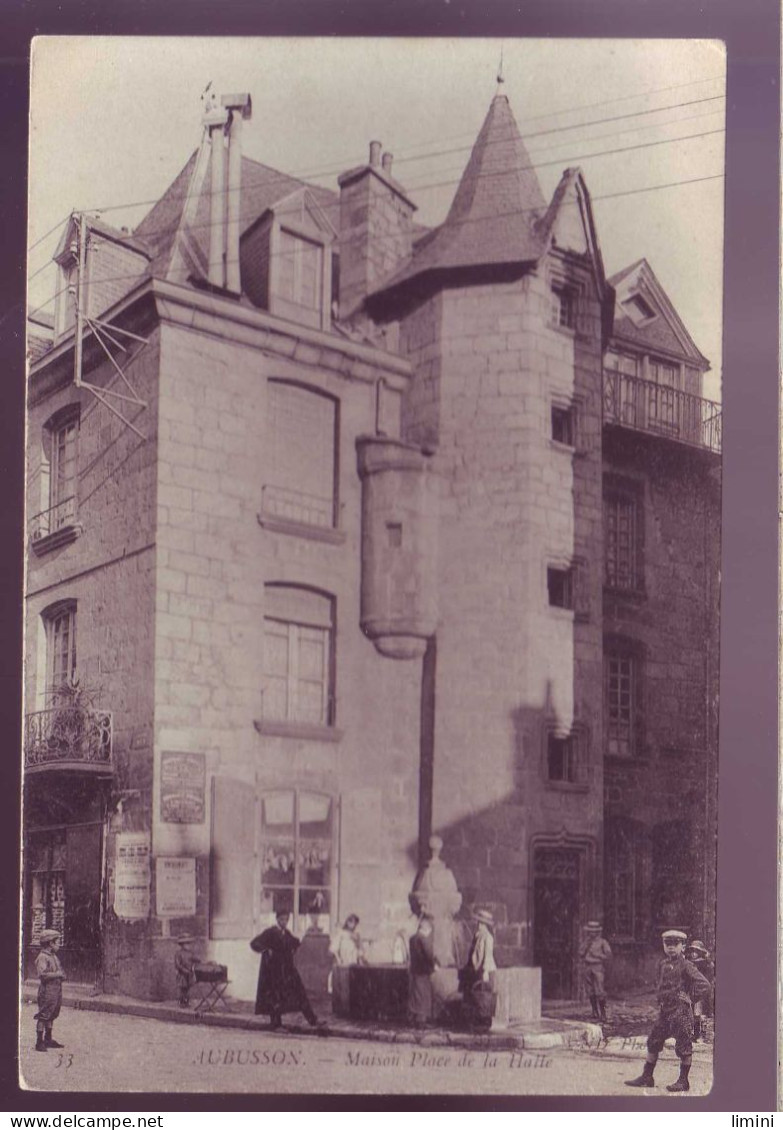 23 - AUBUSSON - PLACE Des HALLES - ANIMEE - - Aubusson