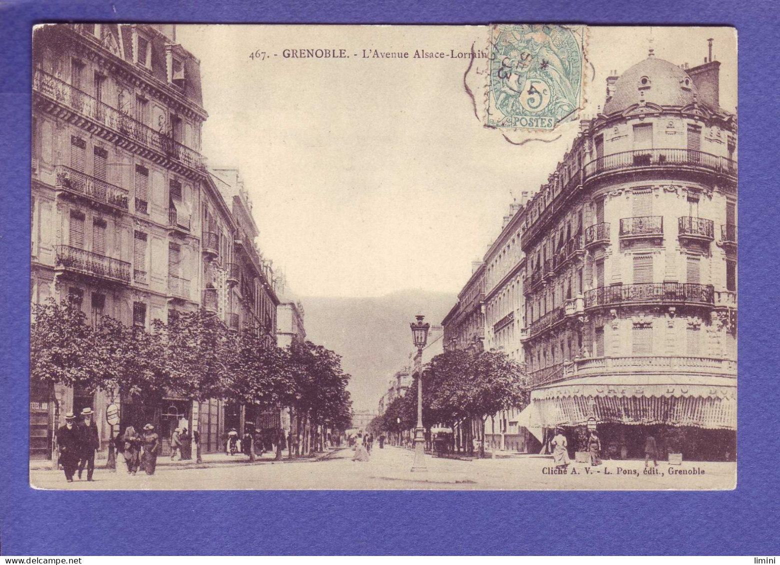 38 - GRENOBLE - AVENUE ALSACE LORRAINE - ANIMEE - - Grenoble