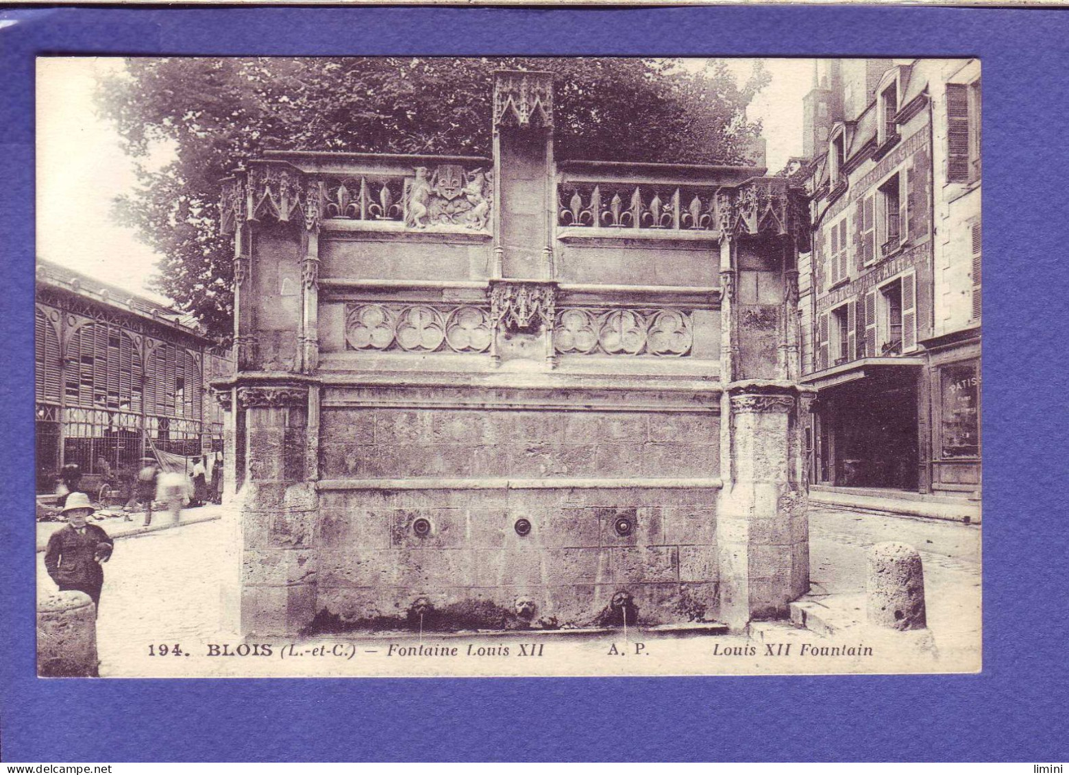 41 - BLOIS - FONTAINE LOUIS XII - ANIMEE - - Blois