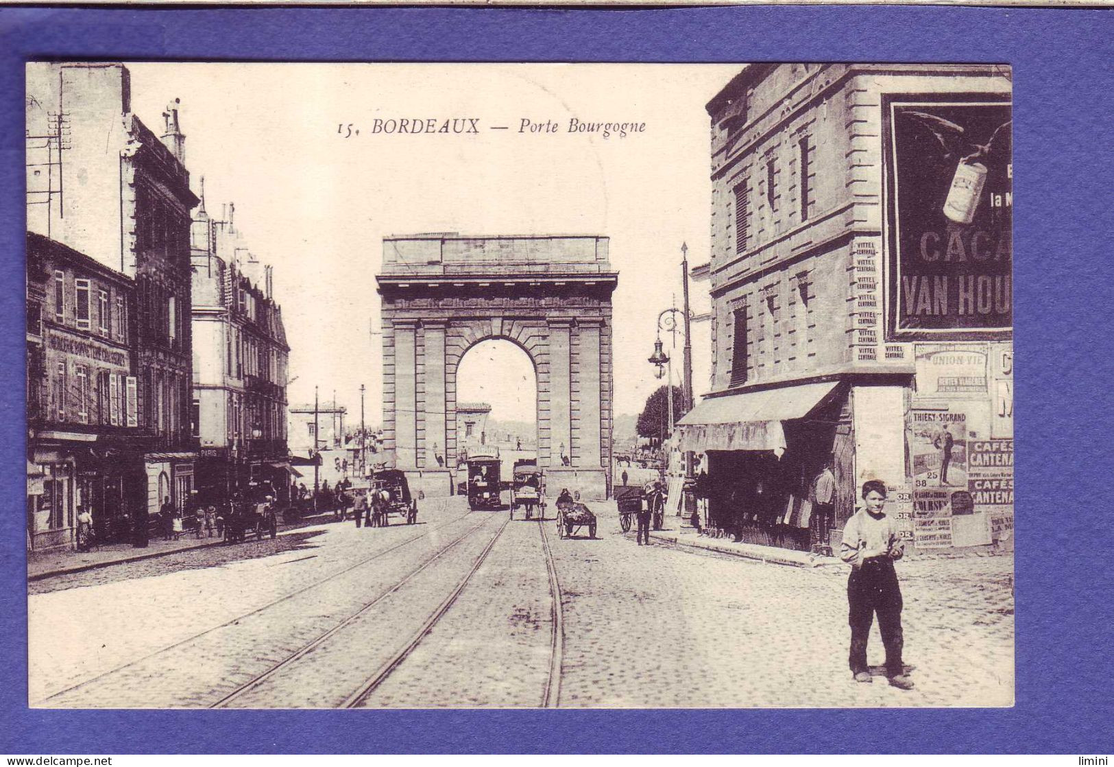 33 - BORDEAUX - PORTE BOURGOGNE - ATTELAGE - ANIMEE -  - Bordeaux