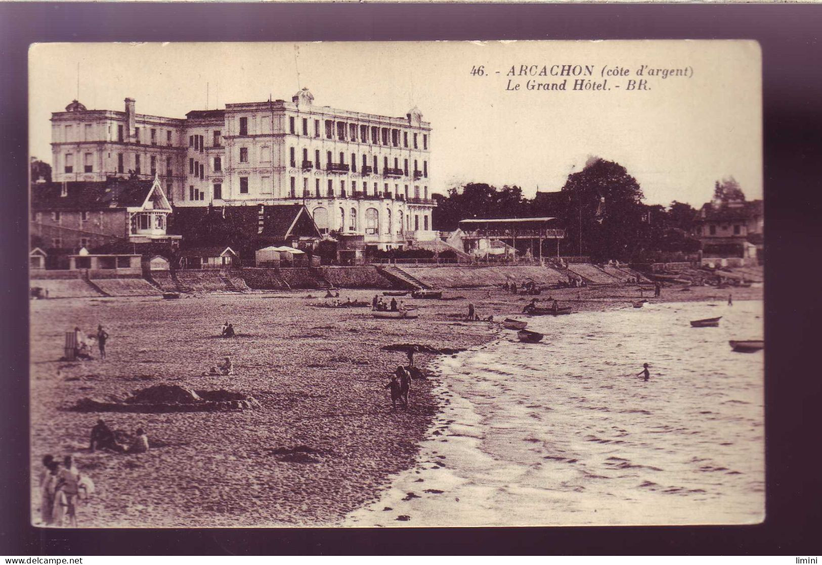 33 - ARCACHON - GRAND HOTEL - LA PLAGE - ANIMEE -  - Arcachon