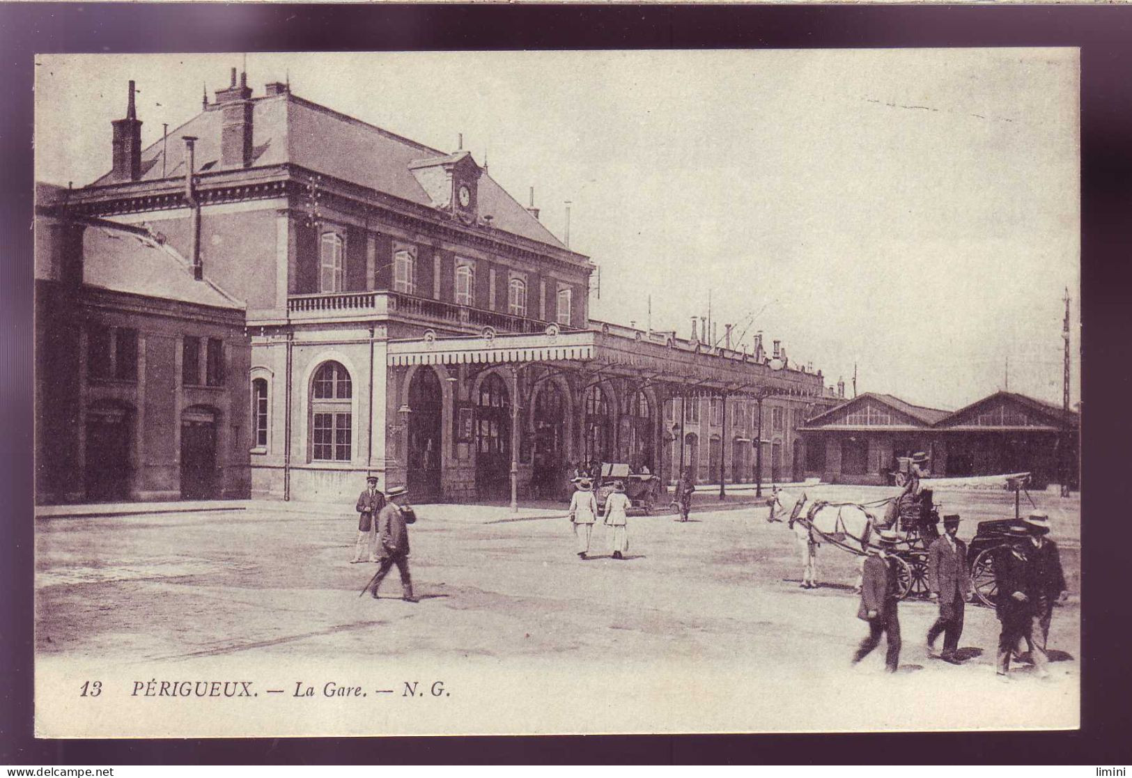 24 - PERIGUEUX - GARE - ATTELAGE - ANIMEE -  - Périgueux