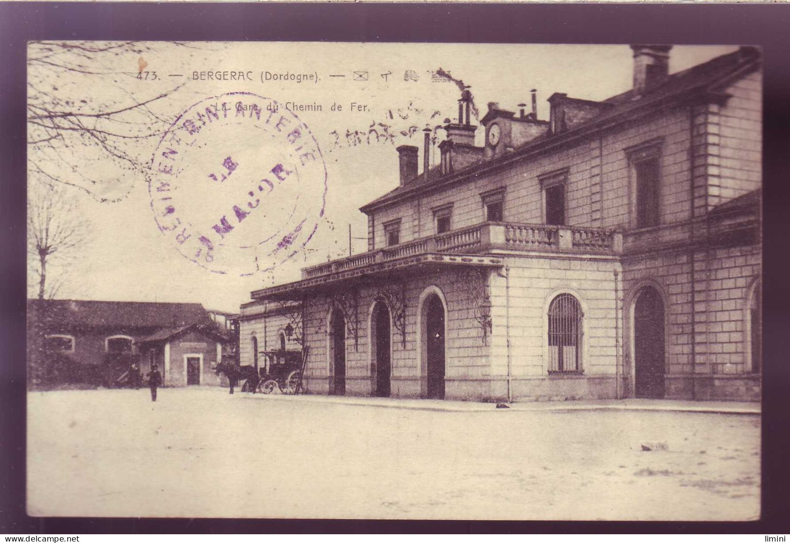 24 - BERGERAC - GARE - ATTELAGE -  - Bergerac