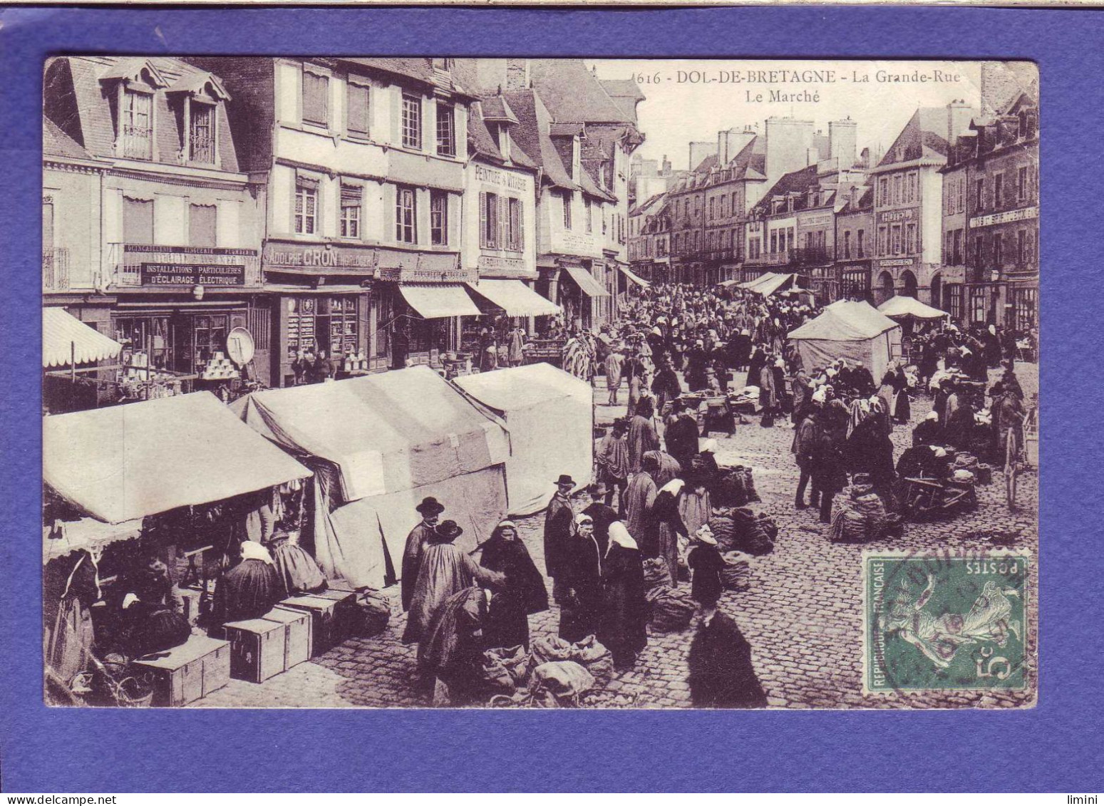 35 - DOL De BRETAGNE - GRANDE RUE - JOUR De MARCHÉ - ANIMÉE - Dol De Bretagne