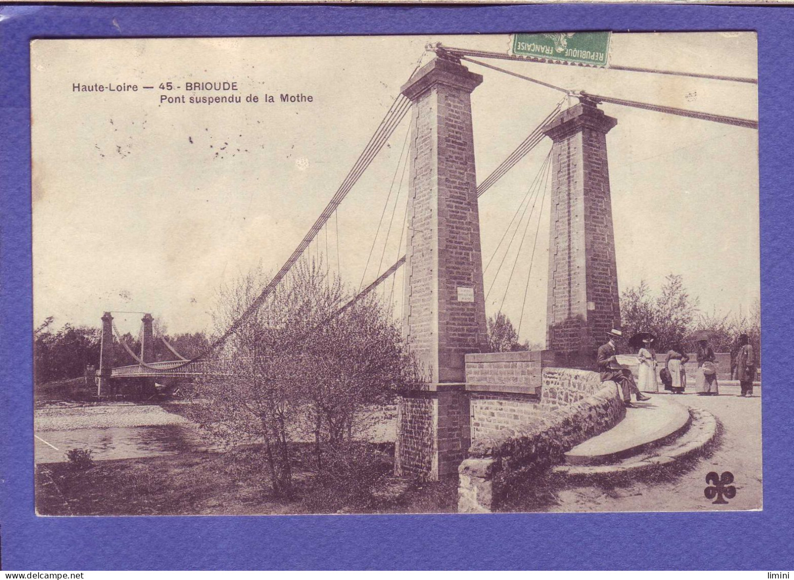 43 -  BRIOUDE - PONT SUSPENDU - ANIMEE - - Brioude