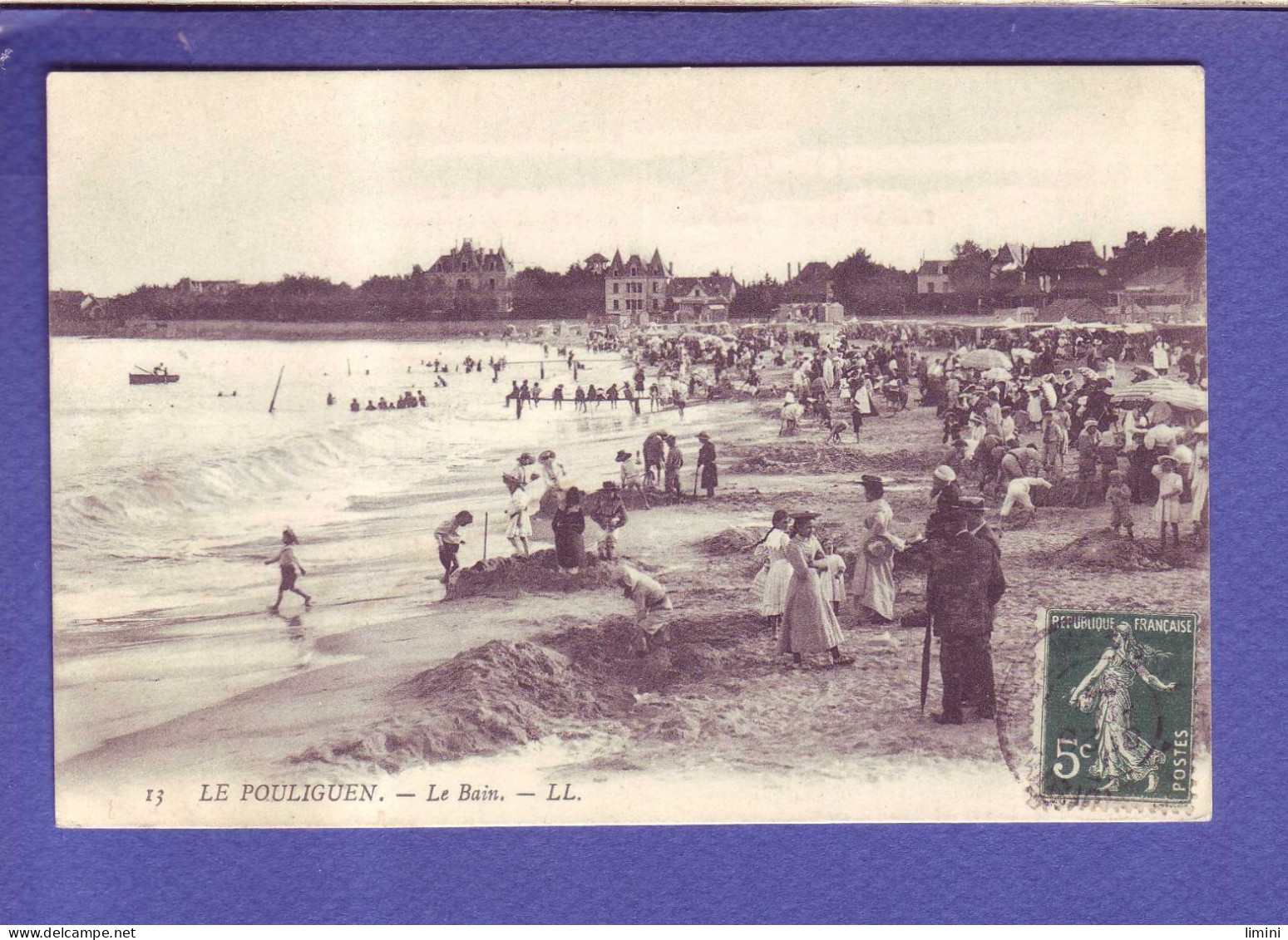 44 - LE POULIGUEN - LE BAIN - PLAGE - ANIMEE - - Le Pouliguen