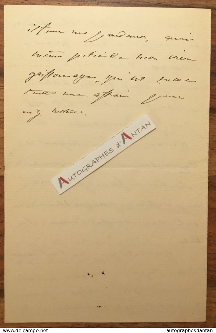 ● L.A.S 1890 Emile MELLINET Militaire / Général - NANTES - à Alfred Blanche - Impératrice - Lettre Autographe - Rare - Politiek & Militair