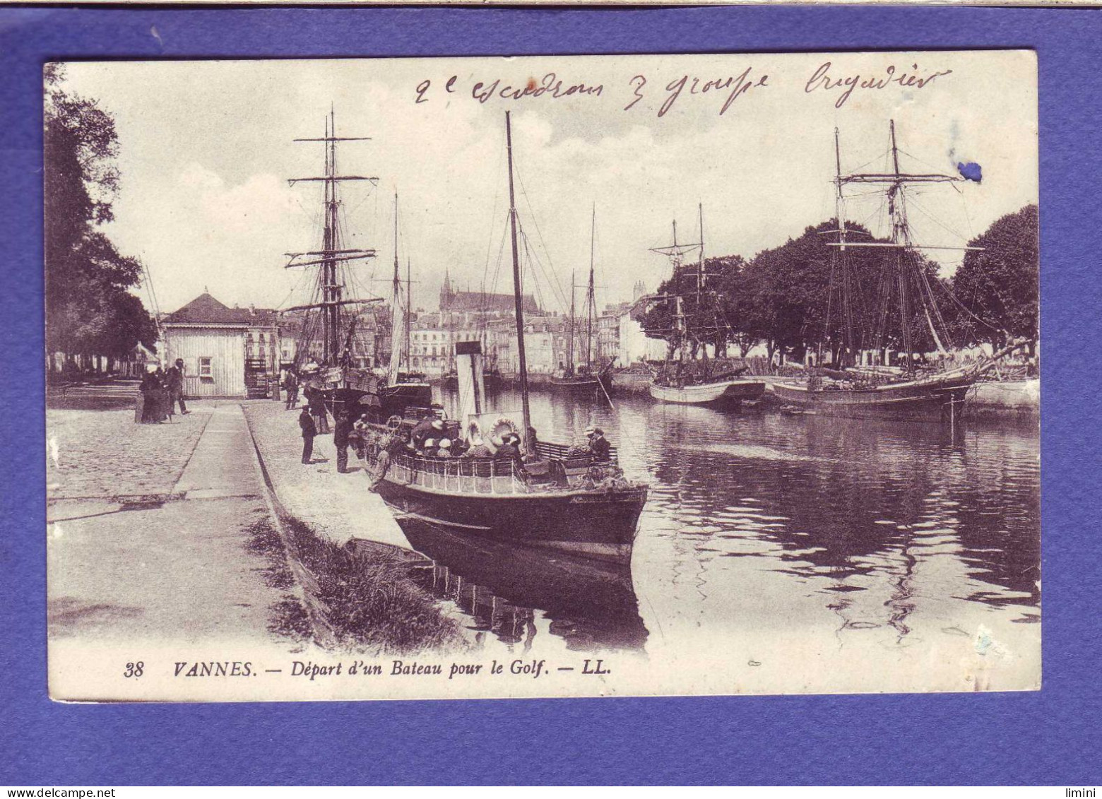 56 - VANNES - DEPART D'UN BATEAU POUR LE GOLF - ANIMEE -  - Vannes