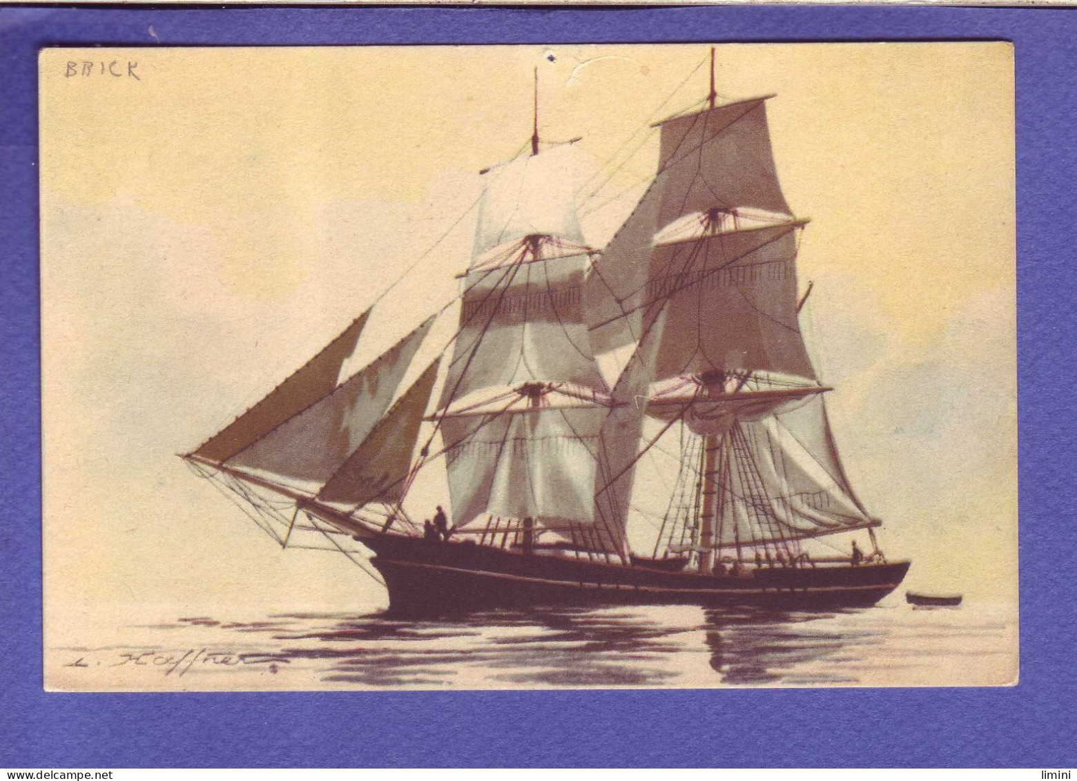 - VOILIERS -  VAISSEAUX -  BRICK - TYPE De NAVIRE -  - Sailing Vessels