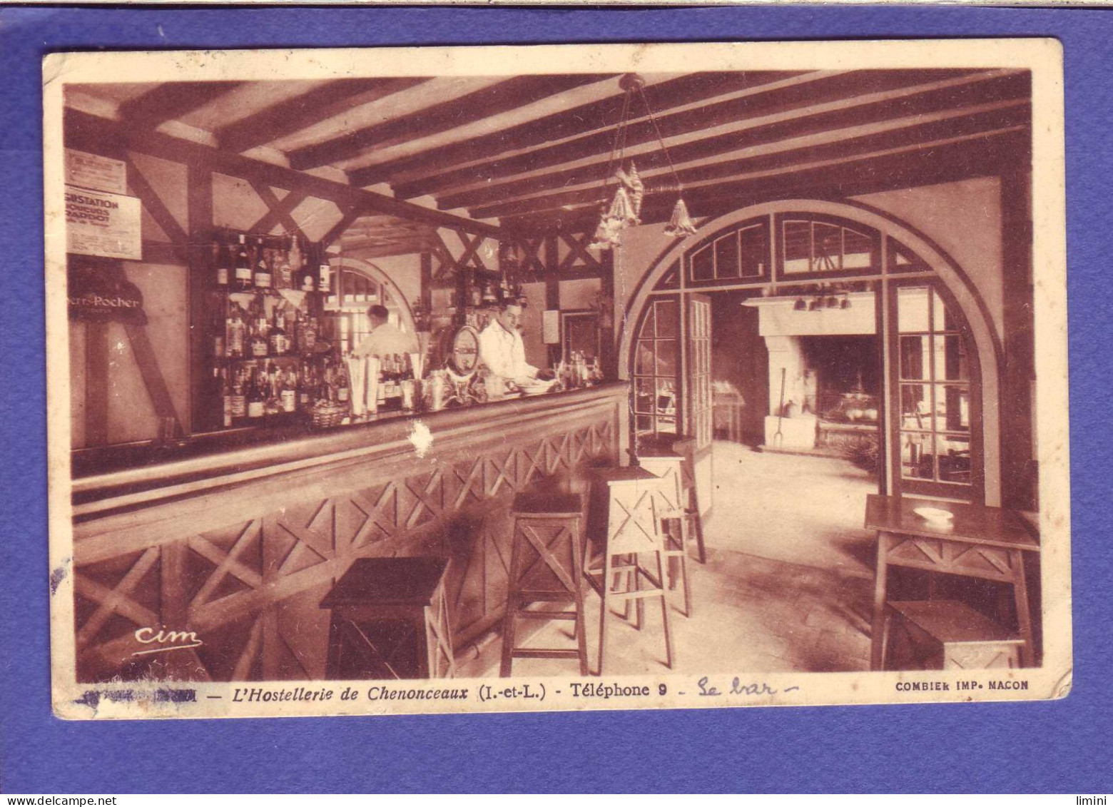 37 - CHENONCEAUX - HOSTELLERIE - LE BAR -  - Chenonceaux