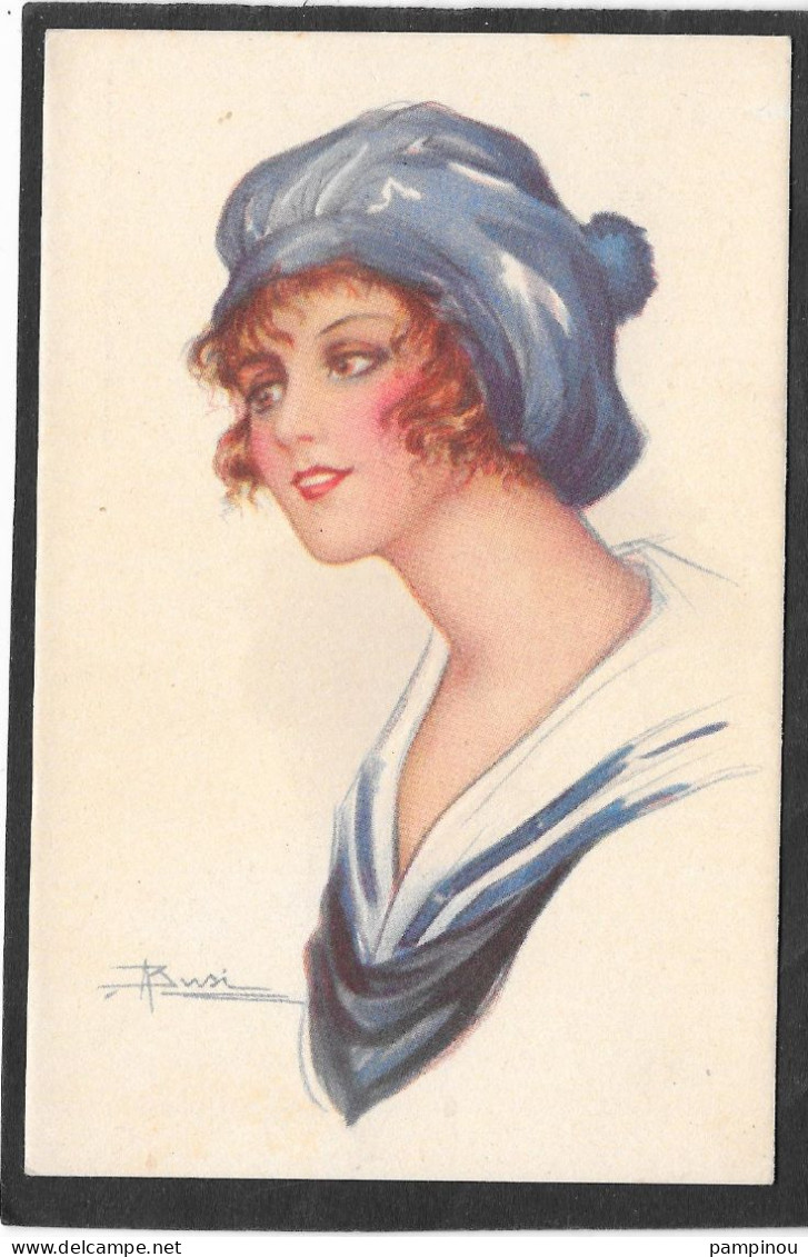 BUSI - Portrait  Femme Au Bonnet à Pompon - Busi, Adolfo