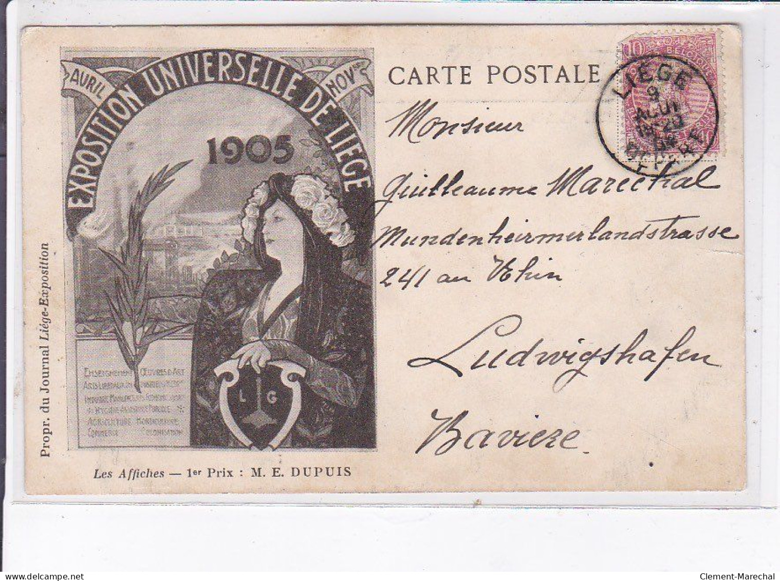 PUBLICITE : Les Affiches De L'exposition Universelle De Liège En 1905 (illustrée Par Dupuis) - Très Bon état - Advertising