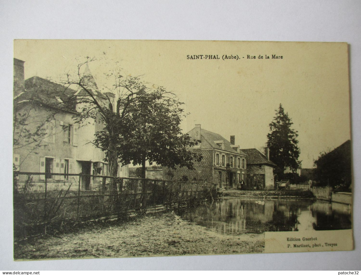 Cpa...Saint-Phal...(aube)...rue De La Mare...1914... - Sonstige & Ohne Zuordnung