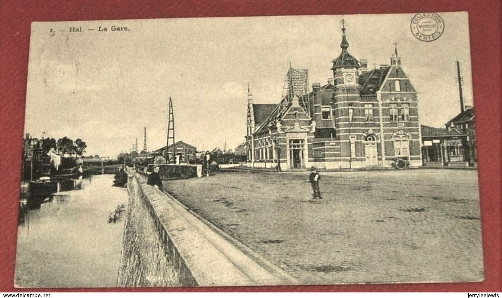 HALLE -  HAL  -   Station  -  Gare   -  1912  - - Halle