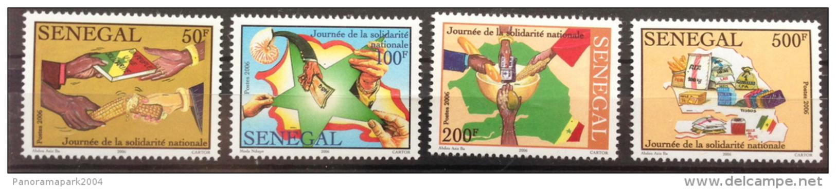 Sénégal 2007 / 2008 Mi. 2120 - 2123 National Solidarity Day Journée De La Solidarité Nationale Solidarität 4 Val. MNH - Senegal (1960-...)