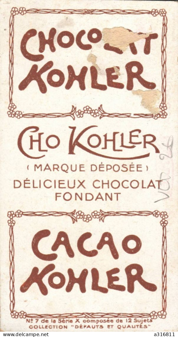 Chocolat Kohler Cacao - Autres & Non Classés