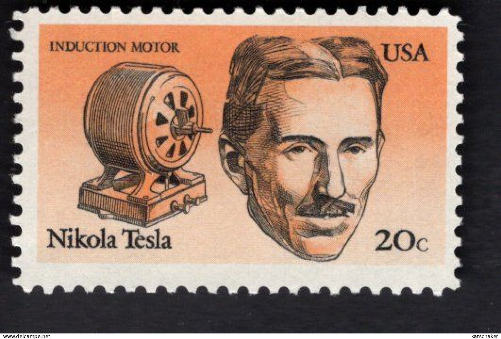 2029945991 1983 SCOTT 2057 (XX) POSTFRIS MINT NEVER HINGED  - American Inventors NIKOLA TESLA  INDUCTION MOTOR - Neufs