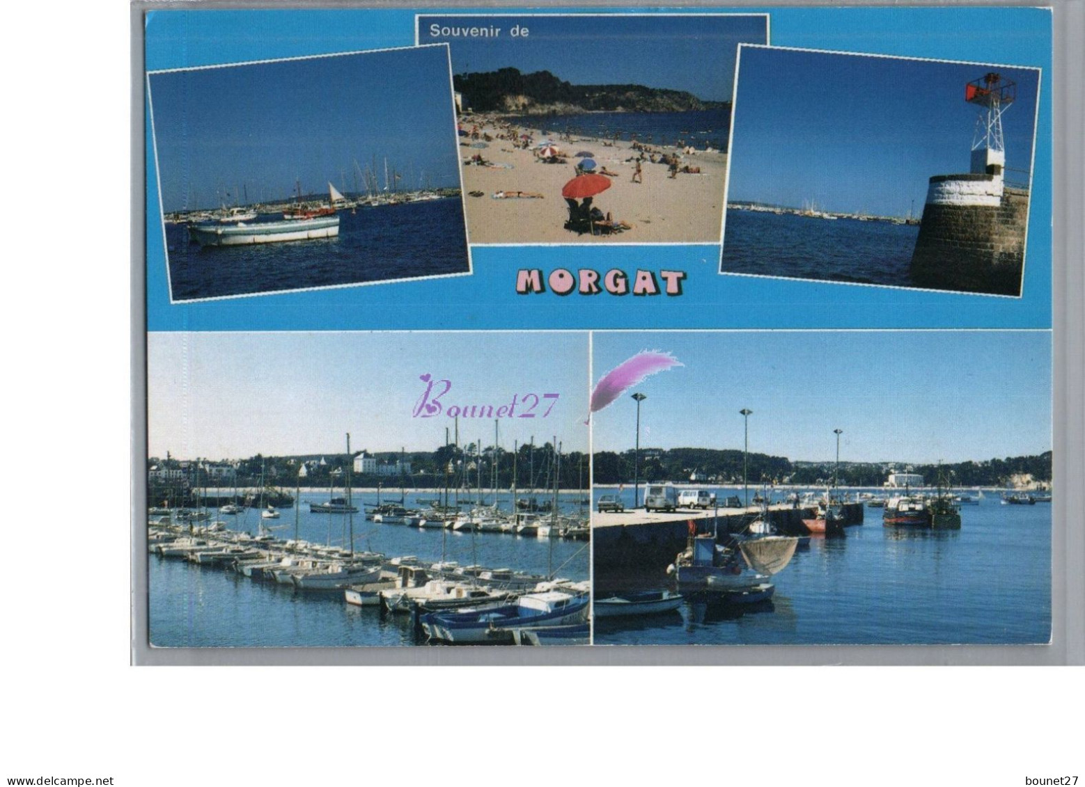 MORGAT 29 - Vue Diverse Le Port De Plaisance La Plage Le Phare - Morgat