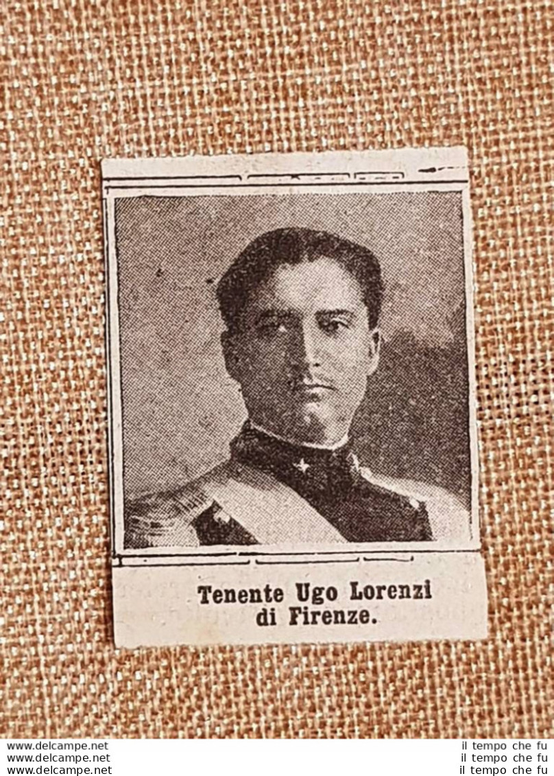 WW1 Prima Guerra Mondiale 1914-1918 Caduto Per La Patria Ugo Lorenzi Di Firenze - Andere & Zonder Classificatie