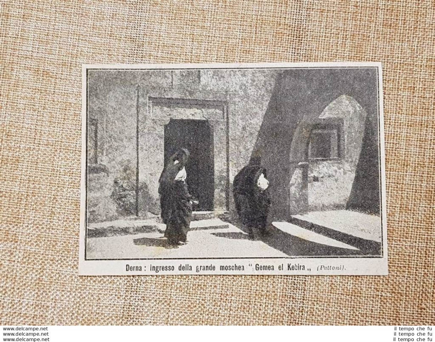 Derna Nel 1913 Ingresso Della Grande Moschea Gemea El Kebira Cirenaica Libia - Autres & Non Classés