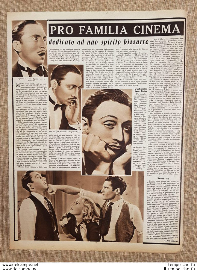 Film Dedicato Ad Uno Spirito Bizzarro Illustrazione Di Cinema Anno 1939 - Altri & Non Classificati