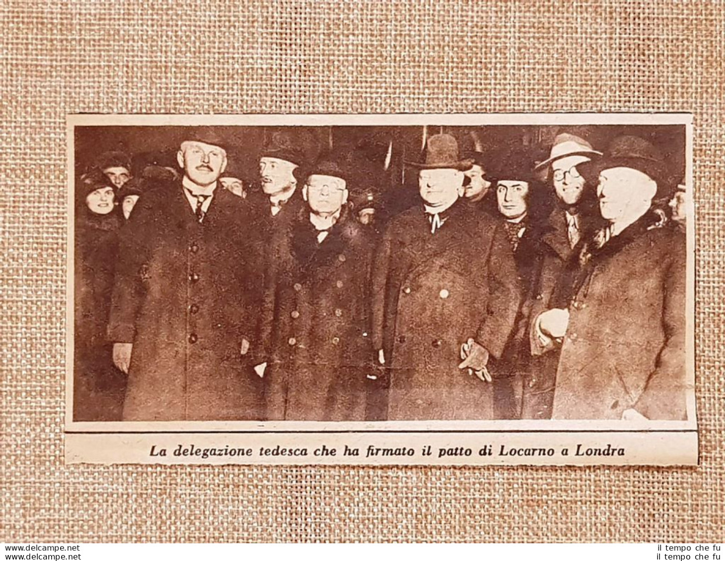 Londra Nel 1925 La Delegazione Tedesca Per La Firma Del Patto Di Locarno - Other & Unclassified
