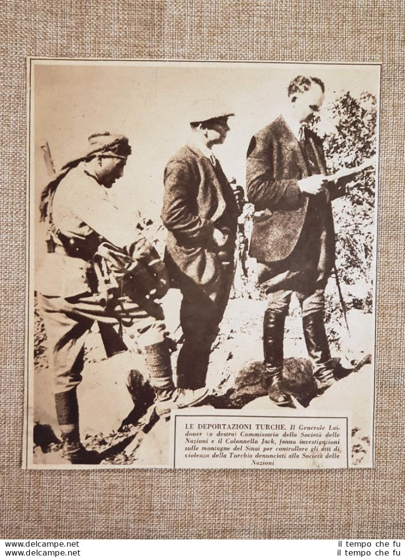 La Deportazione Della Turchia Nel 1925 Generale Laidoner E Colonnello Jack Sinai - Other & Unclassified