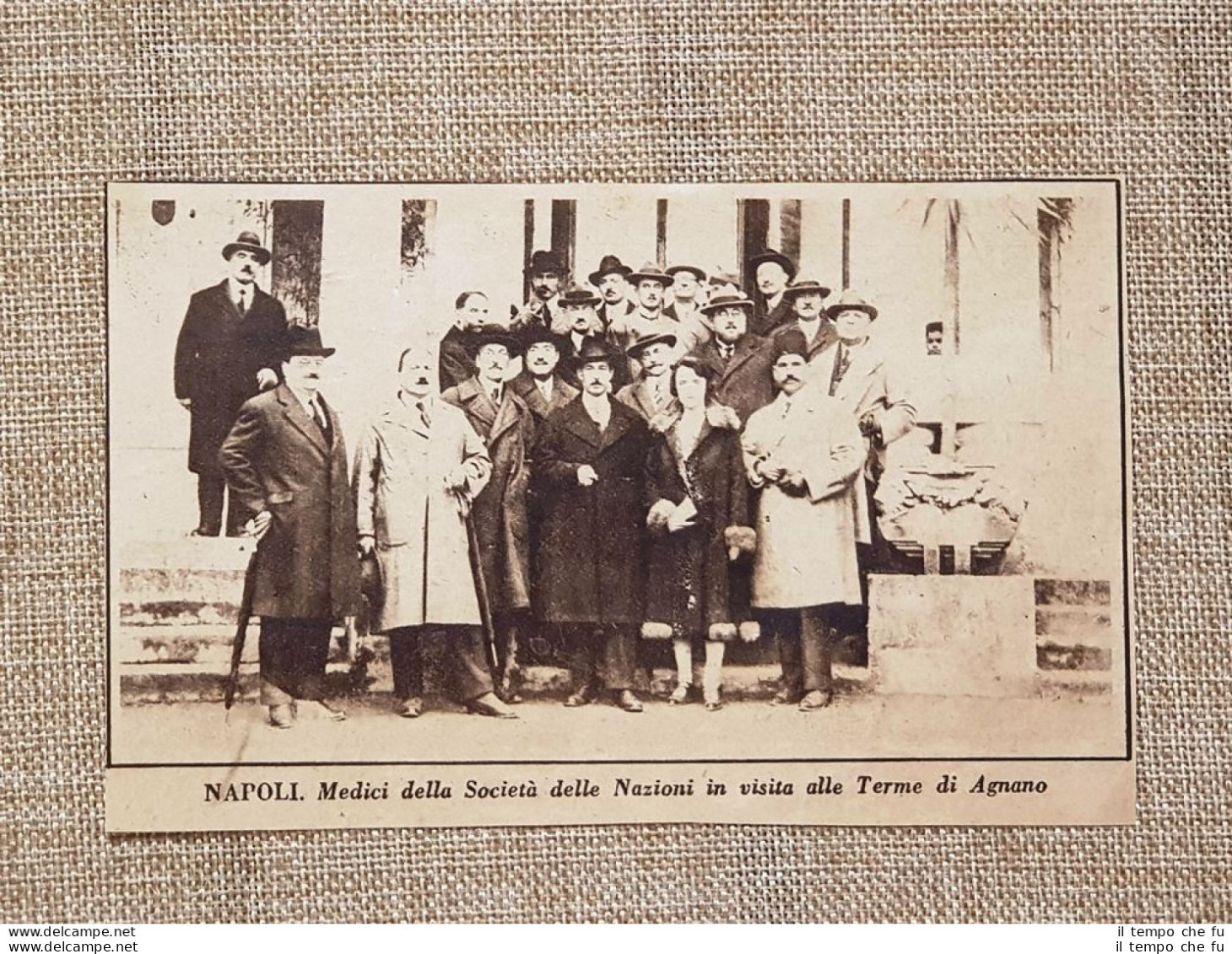 Napoli Nel 1925 Medici Della Società Delle Nazioni Alla Terme Di Agnano - Andere & Zonder Classificatie