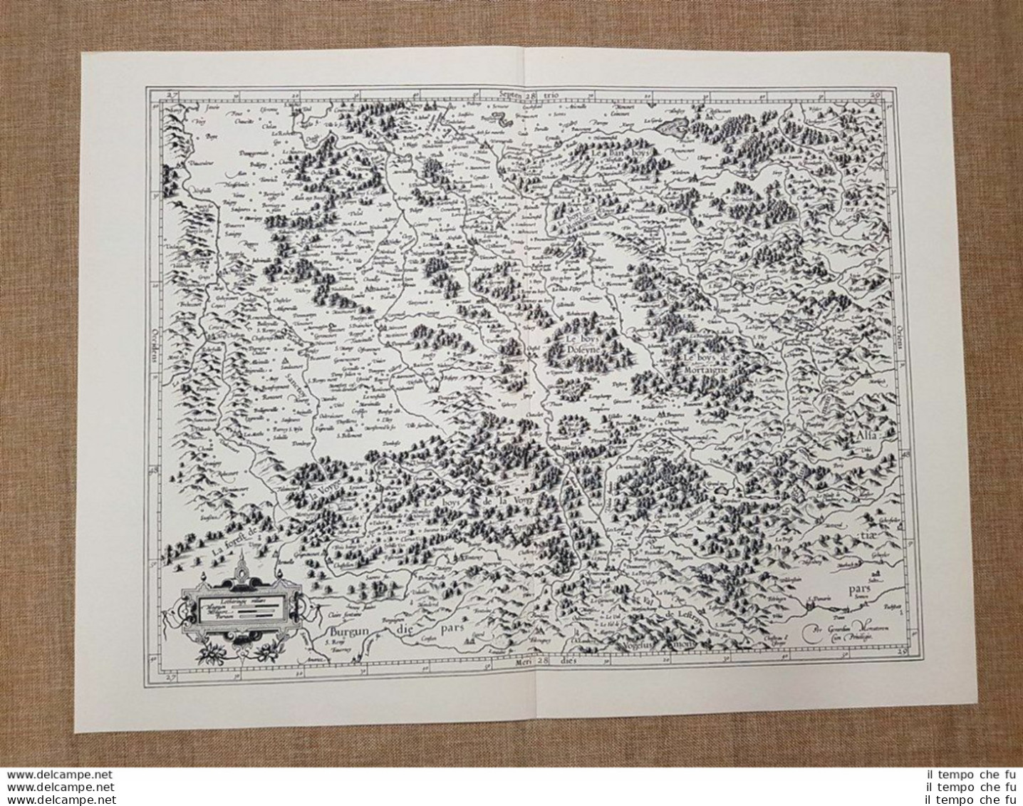 Carta Geografica O Mappa Lotharingiae Ducatus Pars Anno 1650 Ristampa - Cartes Géographiques