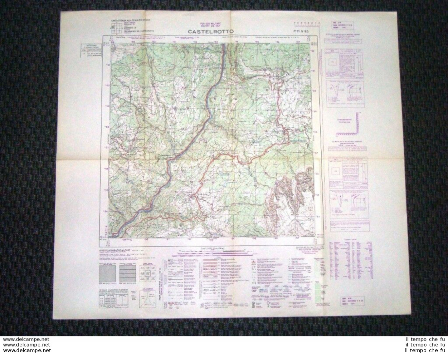 Grande Carta Topografica Castelrotto O Kastelruth Bolzano Dettagliatissima IGM - Geographical Maps