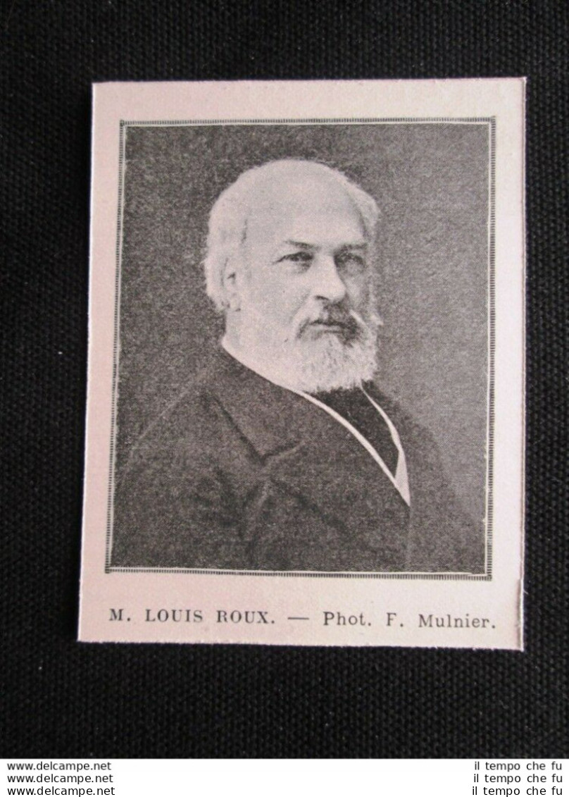 Il Signor Louis Roux Stampa Del 1903 - Autres & Non Classés