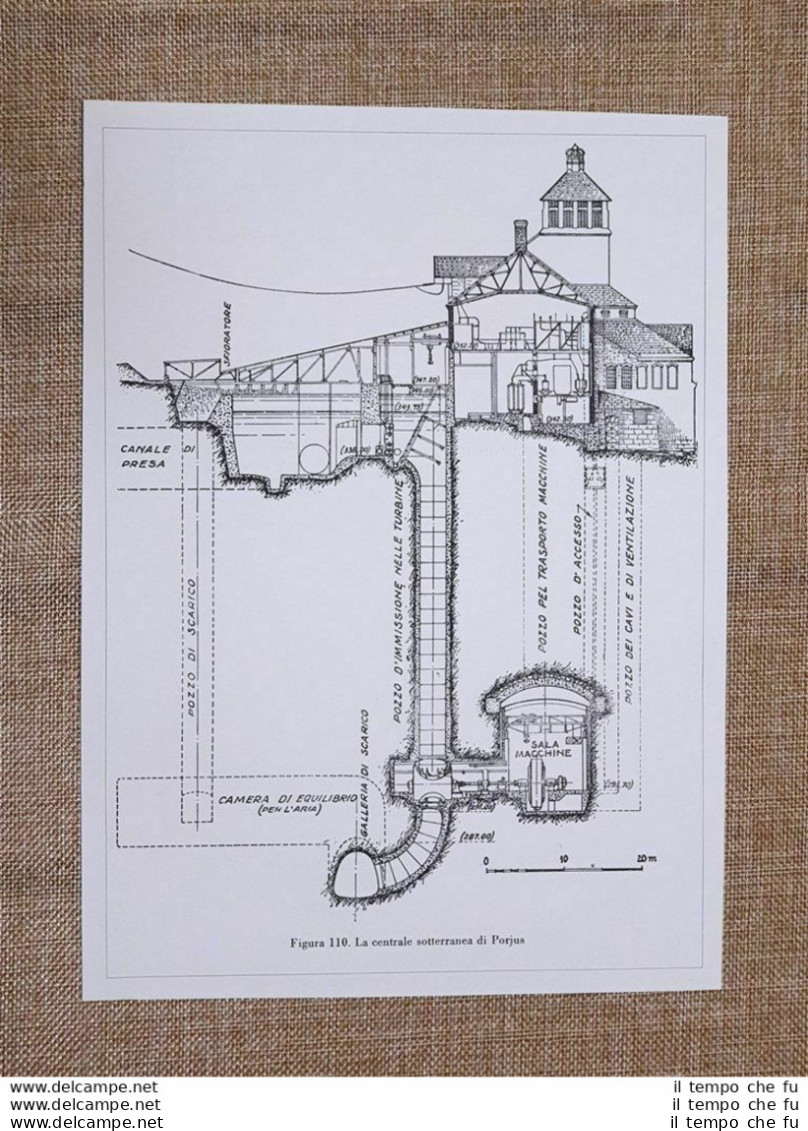 La Centrale Elettrica Sotterranea Di Porjus Nel 1934 Sezione Svezia - Sonstige & Ohne Zuordnung