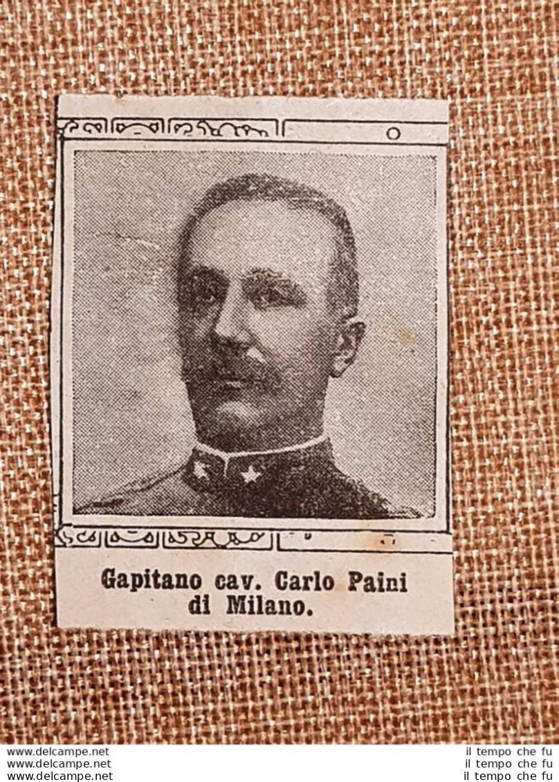 WW1 Prima Guerra Mondiale 1914-1918 Caduto Per La Patria Carlo Paini Di Milano - Andere & Zonder Classificatie