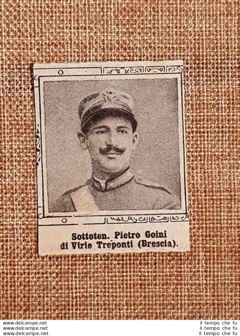 WW1 Guerra Mondiale 1914-1918 Caduto Per La Patria Pietro Goini Virle Treponti - Autres & Non Classés