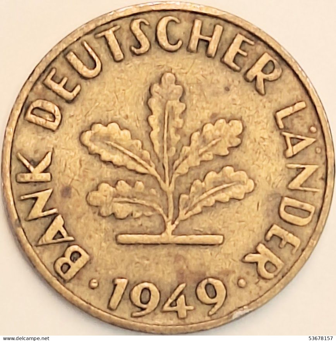 Germany Federal Republic - 10 Pfennig 1949 F, KM# 103 (#4622) - 10 Pfennig