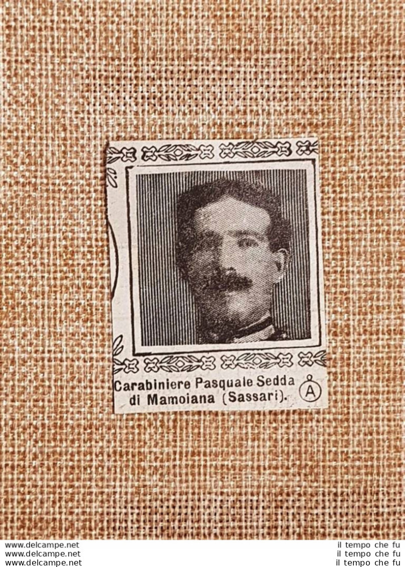 Decorato Con Medaglia Di Argento Pasquale Sedda Di Mamoiana Guerra Mondiale WW1 - Autres & Non Classés