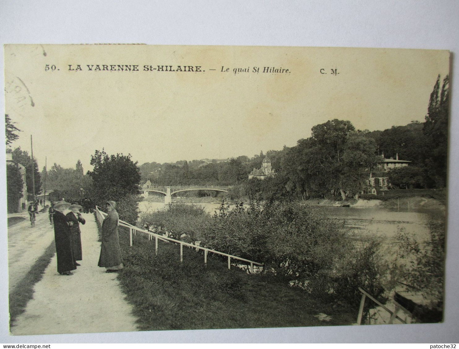 Cpa...La Varenne-St-Hilaire...le Quai St-hilaire...1915...animée... - Sonstige & Ohne Zuordnung